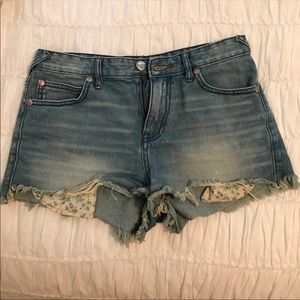 Free People denim shorts